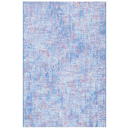 Safavieh 8 ft. x 10 ft. 5 in. Summer Bohemian Rectangle Power Loomed Rug Blue & Red SMR408M-8